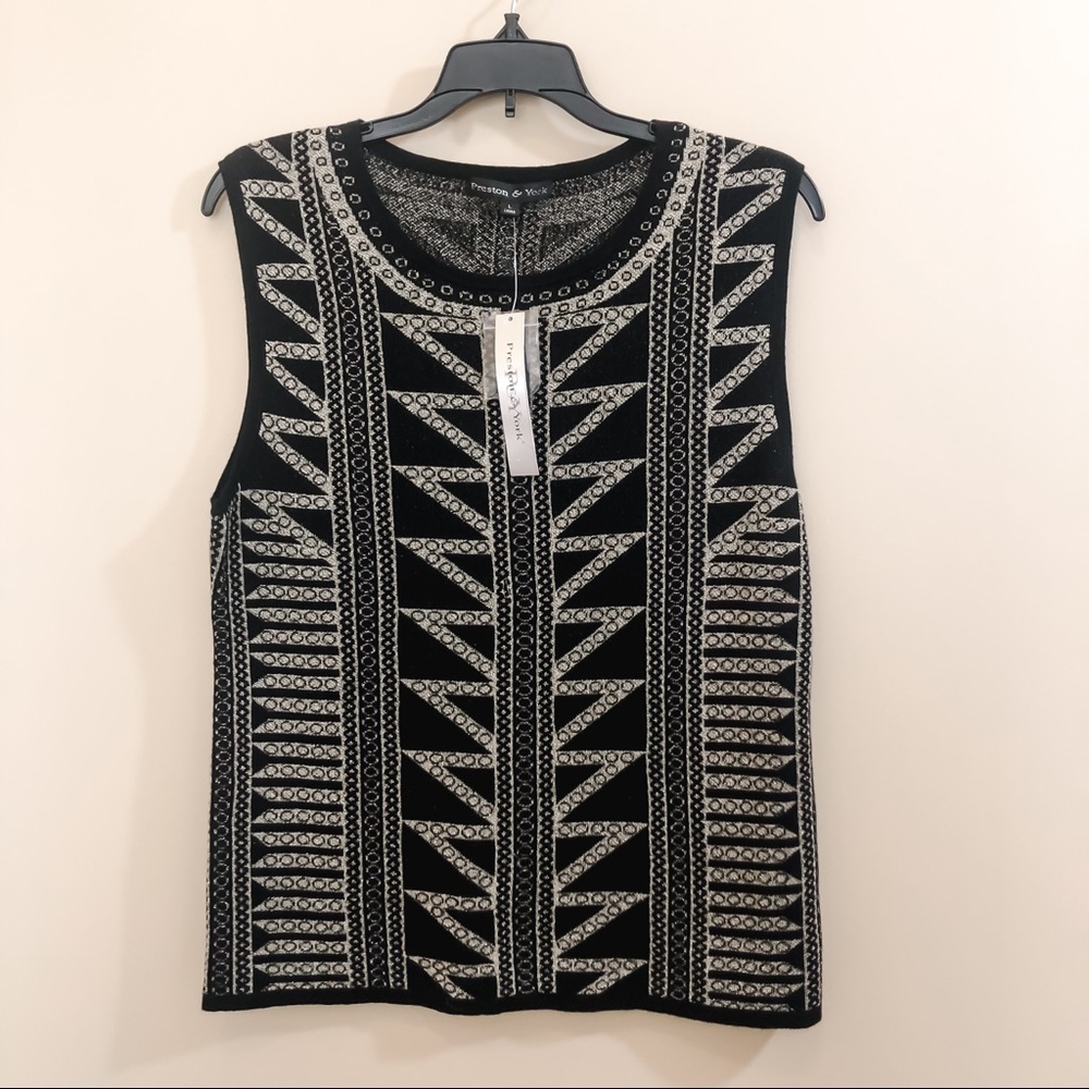 NWT Preston & York sweater tank top - size large